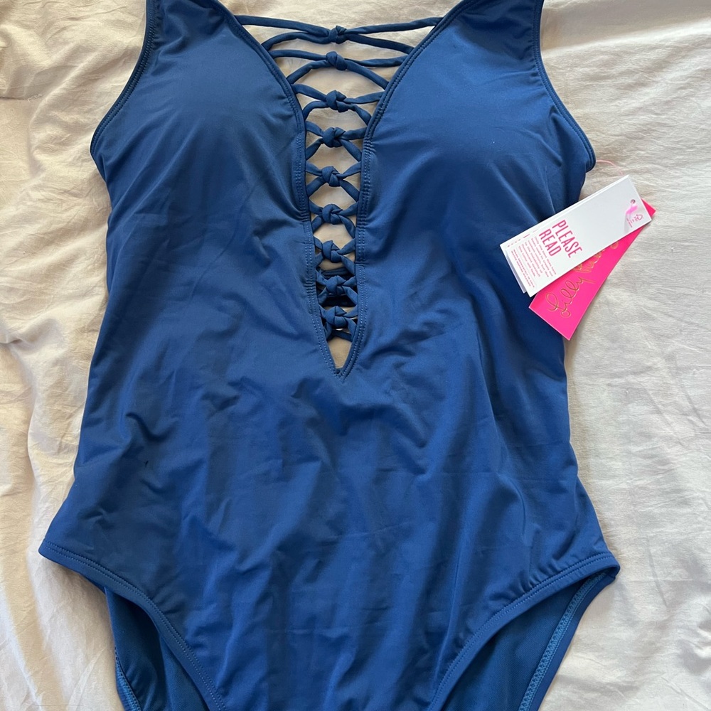 NWT Lilly Pulitzer Navy One Piece swimsuit